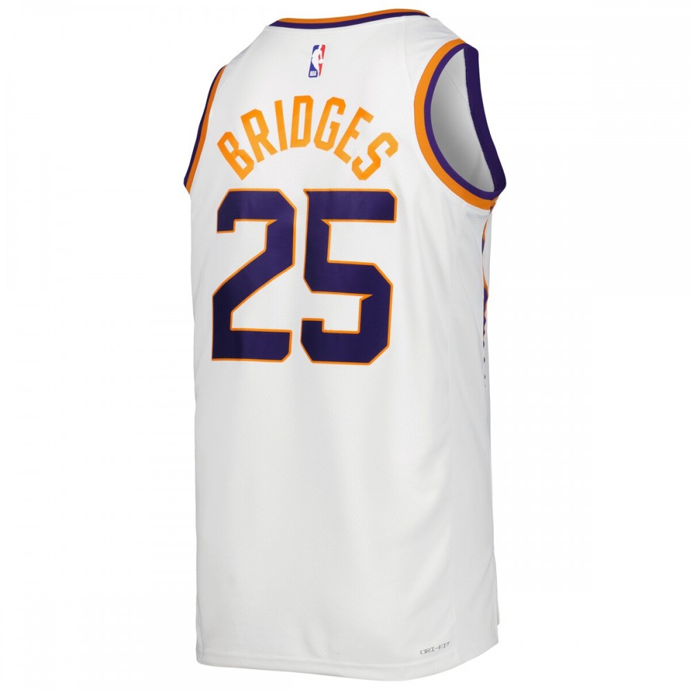 Mikal Bridges Phoenix Suns Unisex 2022/23 Swingman Jersey - Icon Edition - White-Pro Kit Vault | Brand New 26/27 Sports Jerseys